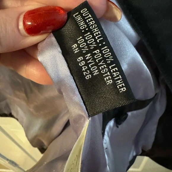 Wilsons Leather Vintage 90s Maxima Jacket Tie Belt Cinch Waist Button Up Collar - Picture 10 of 16